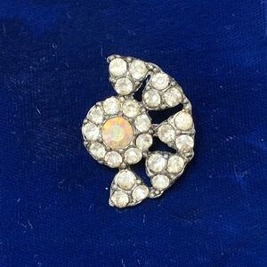 Antique Half Round Cast Brooch